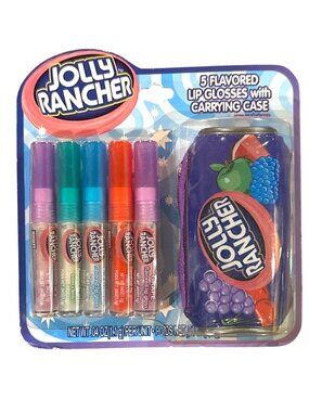 5pc Vintage 2011 Lotta Luv Jolly Rancher Grape + Cherry + Liquid Wand Lip Gloss